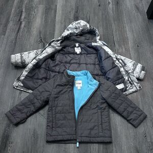 Cat & Jack 3 In 1 Jacket Size 3T Two Layers With Hood Winter Snow Coat